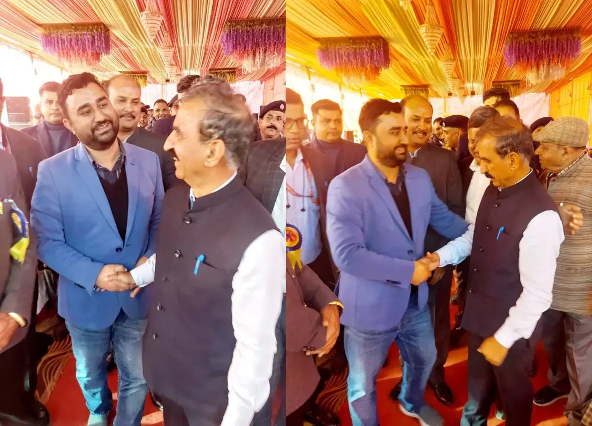 Dr. Keshav with hounrable CM Himachal sh. Sukhvinder Singh Sukhu